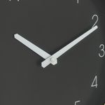 Reloj de Pared de 30 cm Diseño Minimalista Color Negro con Marco Dorado