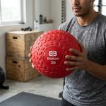Pelota de Peso Slam Ball para Ejercicio 20 Libras Color Rojo