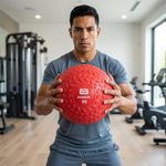 Pelota de Peso Slam Ball para Ejercicio 20 Libras Color Rojo