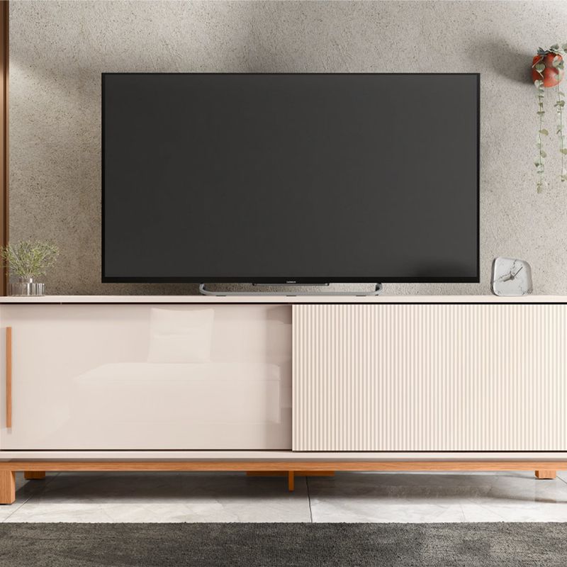 Rack para TV Mondrian de 179.4 cm con Puerta Corrediza Color Beige y Madera