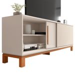 Rack para TV Mondrian de 179.4 cm con Puerta Corrediza Color Beige y Madera