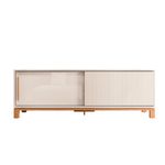 Rack para TV Mondrian de 179.4 cm con Puerta Corrediza Color Beige y Madera