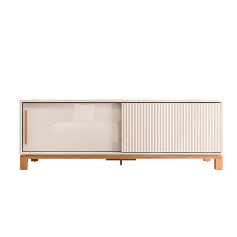 Rack para TV Mondrian de 179.4 cm con Puerta Corrediza Color Beige y Madera