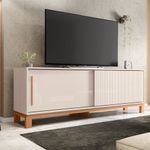 Rack para TV Mondrian de 179.4 cm con Puerta Corrediza Color Beige y Madera