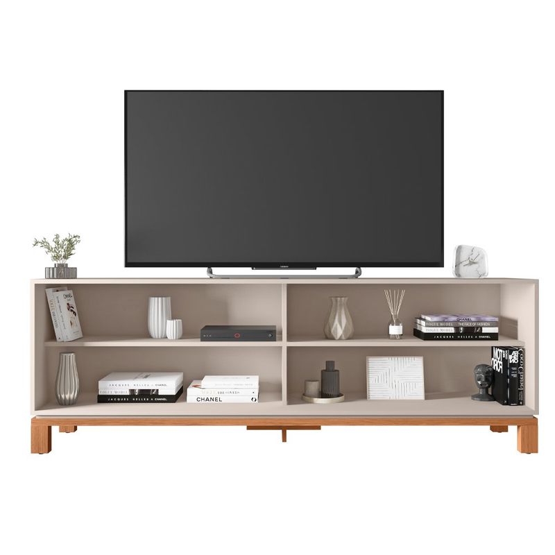 Rack para TV Mondrian de 179.4 cm con Puerta Corrediza Color Beige y Madera