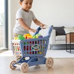 Carrito de Supermercado de Juguete con Accesorios para Niños 25 Piezas Multicolor