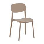Silla Greg Apilable de Plástico para Exteriores de 79 cm Color Café
