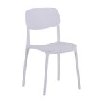 Silla Greg Apilable de Plástico  para Exteriores de 79 cm Color Blanco