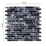 Malla Decorativa Enzo de 30 x 30 cm Color Negro