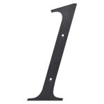 Número 1 para Identificación de Casa Color Negro de 6 Plg