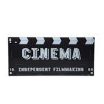 Escritorio Cinema con Cubierta de Vidrio 110 x 50 x 76 Cm