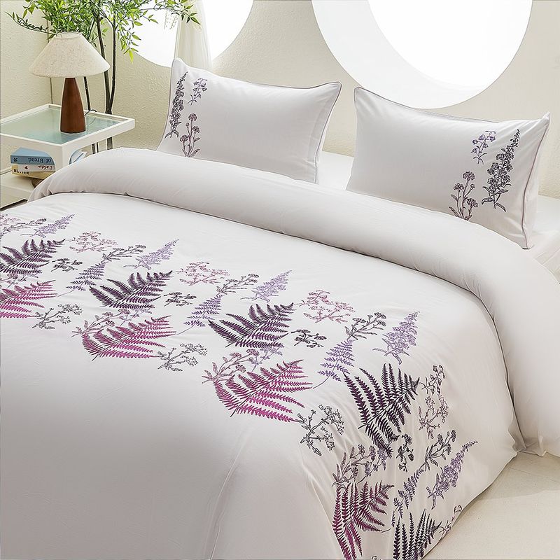 Funda Duvet King 100% Algodón 200 Hilos con 2 Fundas Diseño Elysia