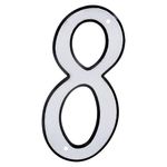Número 8 para Identificación de Casa Reflectante de 4 Plg