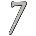 Número 7 para Identificación de Casa Material Reflectante de 4 Plg