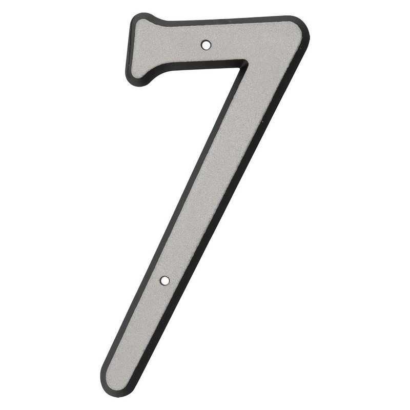 Número 7 para Identificación de Casa Material Reflectante de 4 Plg