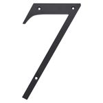 Número 7 para Identificación de Casa Material Plástico Color Negro de 6 Plg