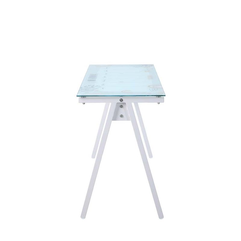 Escritorio Planner con Cubierta de Vidrio de 110 x 50 x 76 Cm