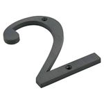 Número 2 para Identificación de Casa Color Bronce Negro de 4 Plg