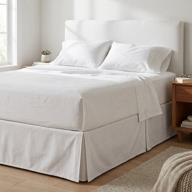 Vuelo de Cama Queen 100% Algodón 200 Hilos para Colchón Diseño Elysia