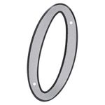 Número 0 para Identificación de Casa Reflectante de 4 Plg