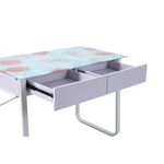 Escritorio Flora Blanco con 2 Gavetas de 100 x 50 x 75 Cm