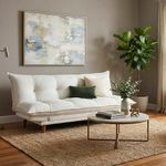 Sofá Cama Russel Beige con Apoyabrazos