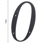 Número 0 para Identificación de Casa Plástico Color Negro de 6 Plg