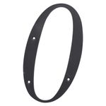 Número 0 para Identificación de Casa Plástico Color Negro de 6 Plg