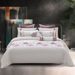 Set de Cubrecama Queen 100% Algodón 200 Hilos con 2 Fundas Diseño Elysia