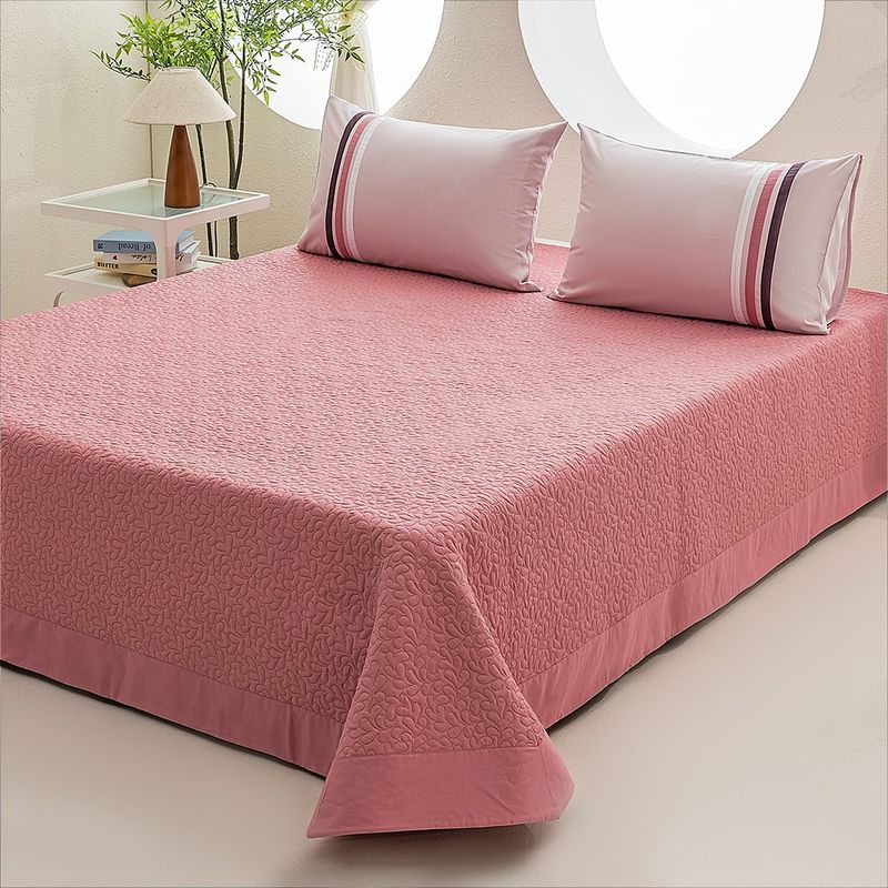 Set de Cubrecama Queen 100% Algodón 200 Hilos con 2 Fundas Diseño Elysia