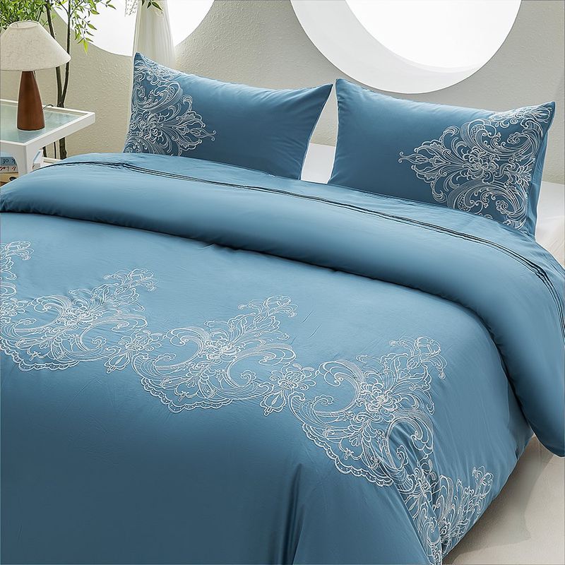 Funda Duvet King 100% Algodón 200 Hilos con 2 Fundas Diseño Celestia