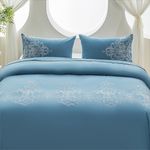 Funda Duvet King 100% Algodón 200 Hilos con 2 Fundas Diseño Celestia
