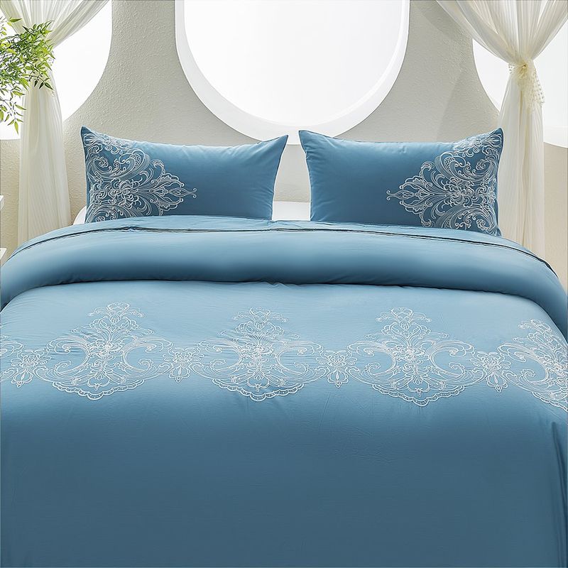 Funda Duvet King 100% Algodón 200 Hilos con 2 Fundas Diseño Celestia