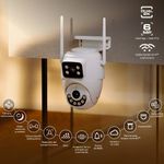 Camara Exterior Doble Lente PTZ con WiFi