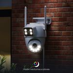 Camara Exterior Doble Lente PTZ con WiFi