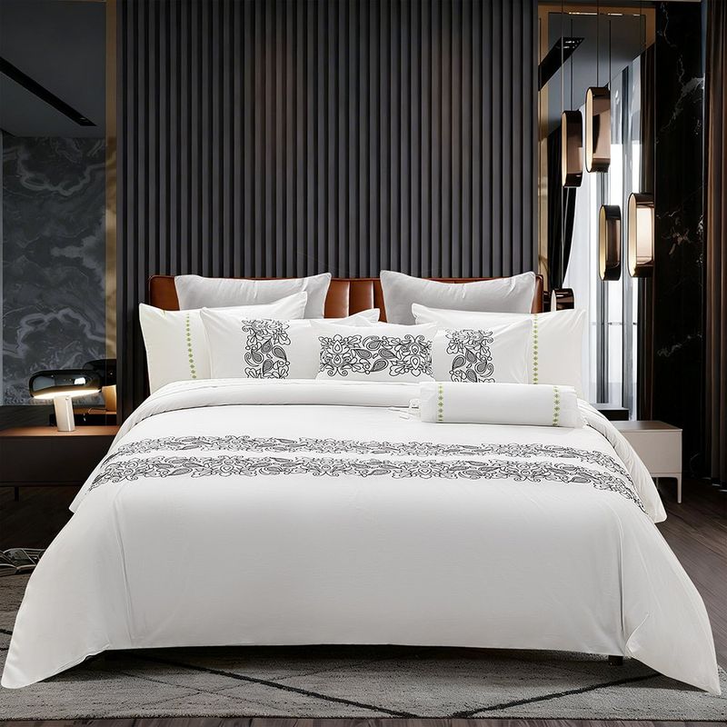 Funda Duvet King 100% Algodón 200 Hilos con 2 Fundas Diseño Serenya