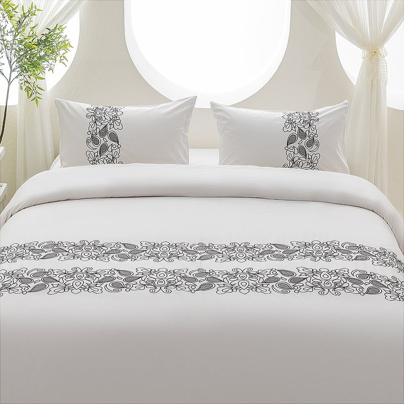 Funda Duvet King 100% Algodón 200 Hilos con 2 Fundas Diseño Serenya