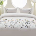 Funda Duvet Queen 100% Algodón 200 Hilos con 2 Fundas Diseño Natura