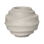 Maceta Wave Ovalada Decorativa de 19 cm en Color Blanco