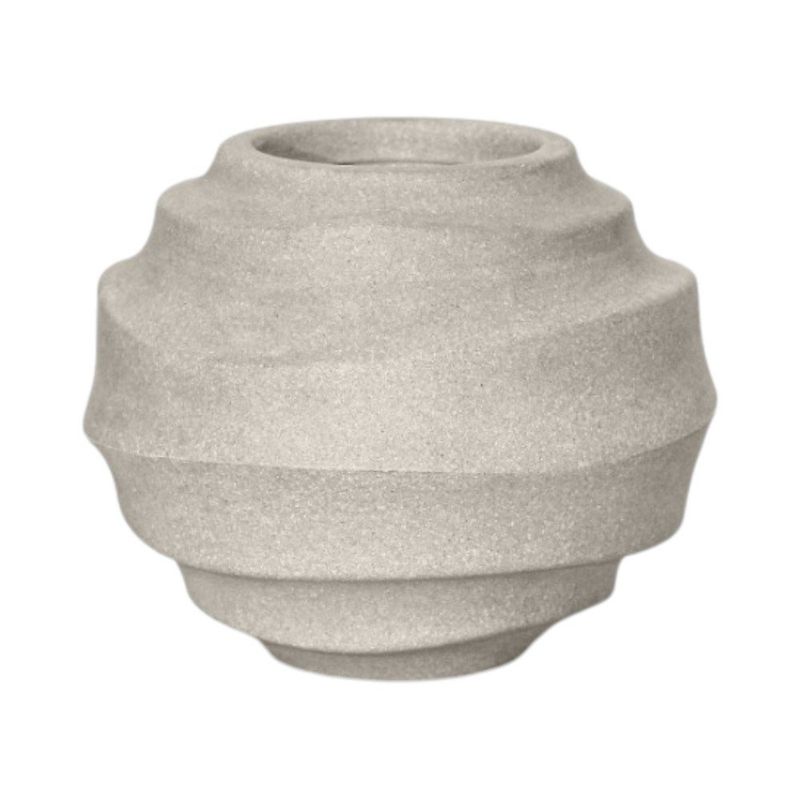Maceta Wave Ovalada Decorativa de 19 cm en Color Blanco