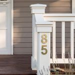 Número 8 para Identificación de Casa Color Dorado 6 Plg