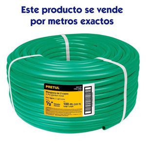 Manguera Convencional 2 Capas Venta por Metro 1/2 Plg