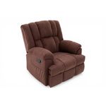 Sillón Reclinable Morton Mecedor Tapizado Color Café para Sala o Descanso