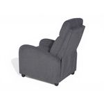 Sillón Reclinable Darwin Tapizado Color Gris para Sala o Descanso