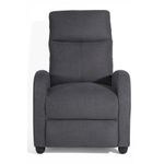 Sillón Reclinable Darwin Tapizado Color Gris para Sala o Descanso