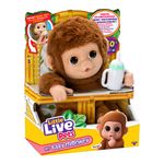 Peluche Interactivo Little Live Pets Baby Monkey Mango con Sonidos