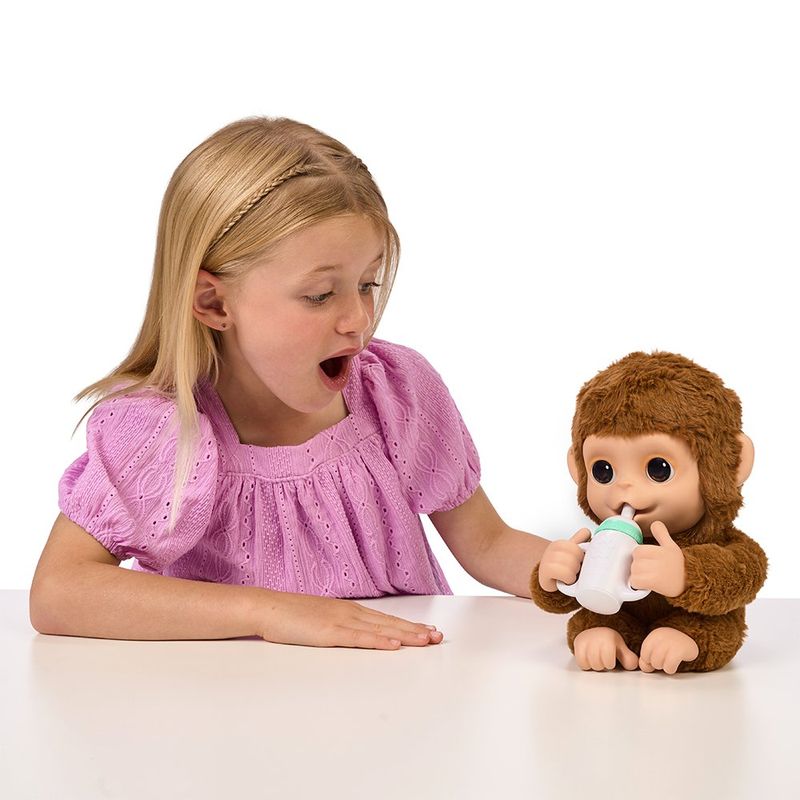 Peluche Interactivo Little Live Pets Baby Monkey Mango con Sonidos