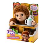 Peluche Interactivo Little Live Pets Baby Monkey Mango con Sonidos