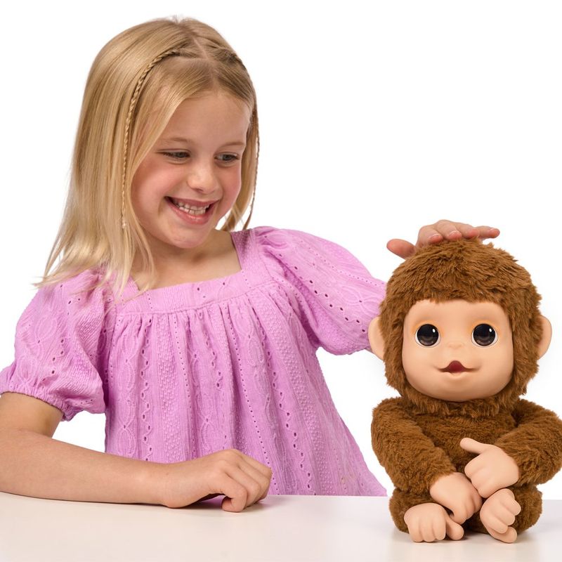 Peluche Interactivo Little Live Pets Baby Monkey Mango con Sonidos