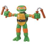 Figura Tortugas Ninja TMNT Michelangelo Stretch N Shout con Sonido